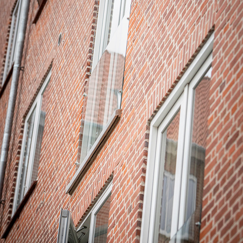 Glasbolte i rustfri stål til fransk altan Glasbolt zink 40