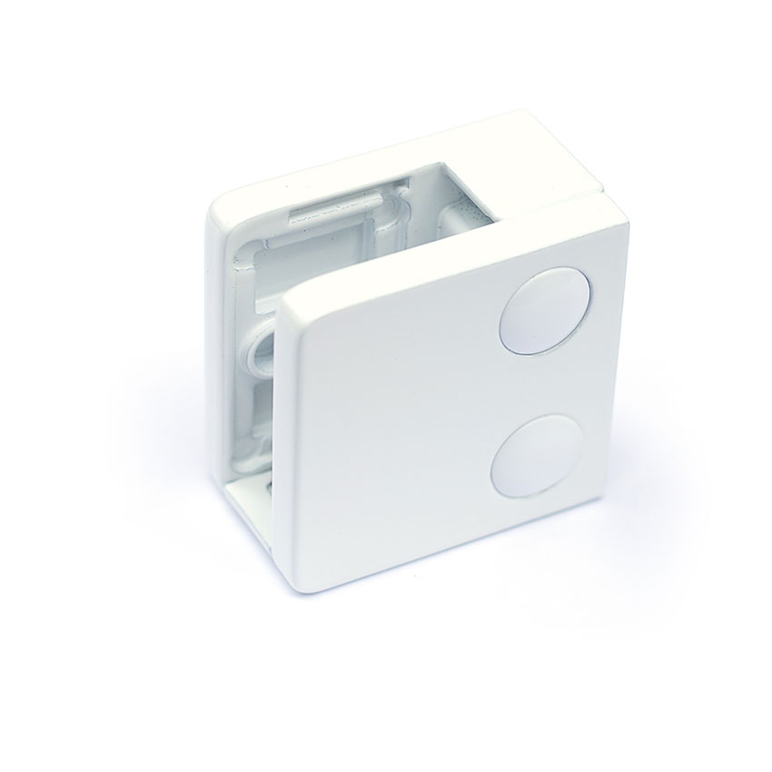 Hvide Glasklemmer til glasværn Hvide glasklemmer til glasværn