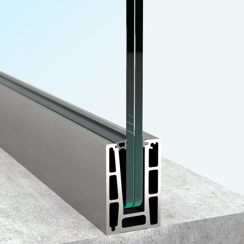 Topmonteret bundskinne BV4500