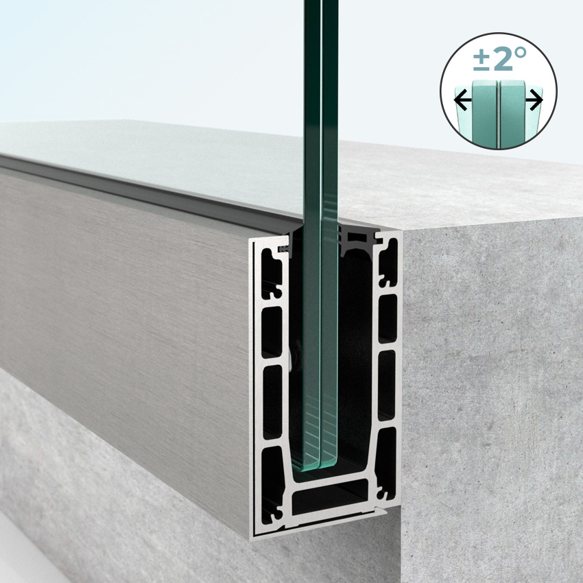 Sidemonteret bundskinne BV8900S