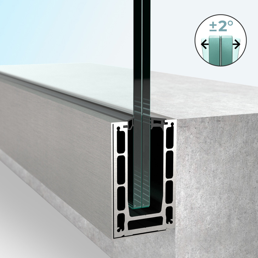 Sidemonteret bundskinne BV9900